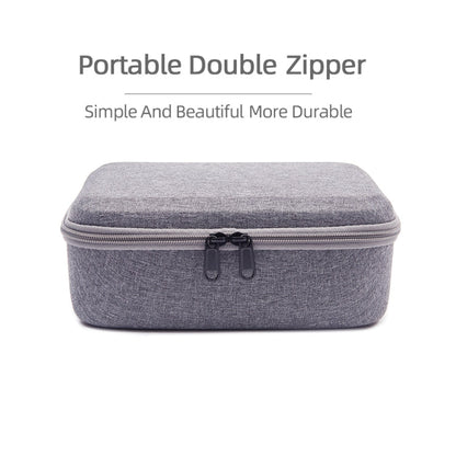 Bolsa de almacenamiento de estuche a prueba de golpes, tamaño: 24 x 19 x 9cm para DJI Mini SE (gris + forro rojo) — imagen 5