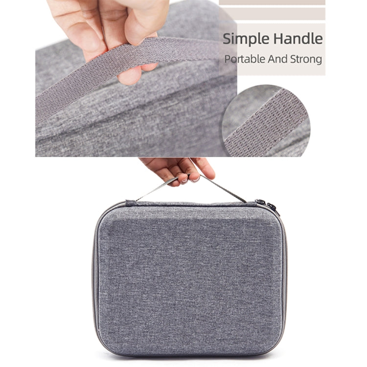 Bolsa de almacenamiento de estuche a prueba de golpes, tamaño: 24 x 19 x 9cm para DJI Mini SE (gris + forro negro) — imagen 6
