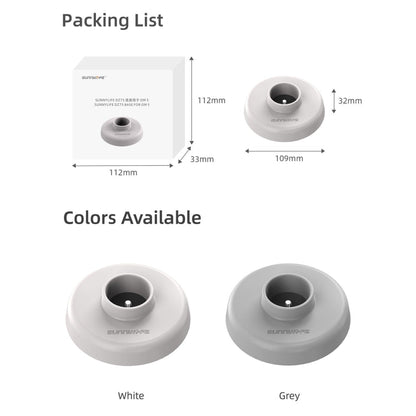 Base Sunnylife DZ75 celular Gimbal Desktop Stay (Blanco) — imagen 2