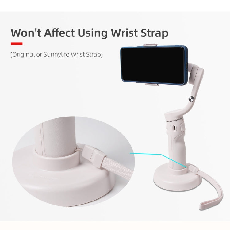 Base Sunnylife DZ75 celular Gimbal Desktop Stay (Blanco) — imagen 7