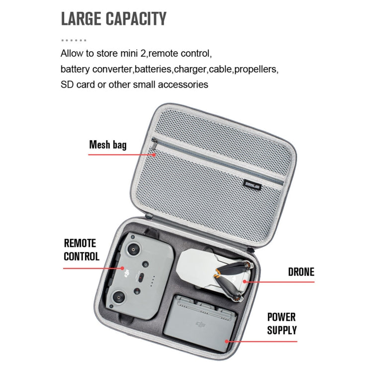 Bolso de almacenamiento de Mensajero 2 StarTRC 1110309 para DJI Mavic Mini / Mini 2 (gris) para DJI DJI Mavic Mini, DJI Mini…