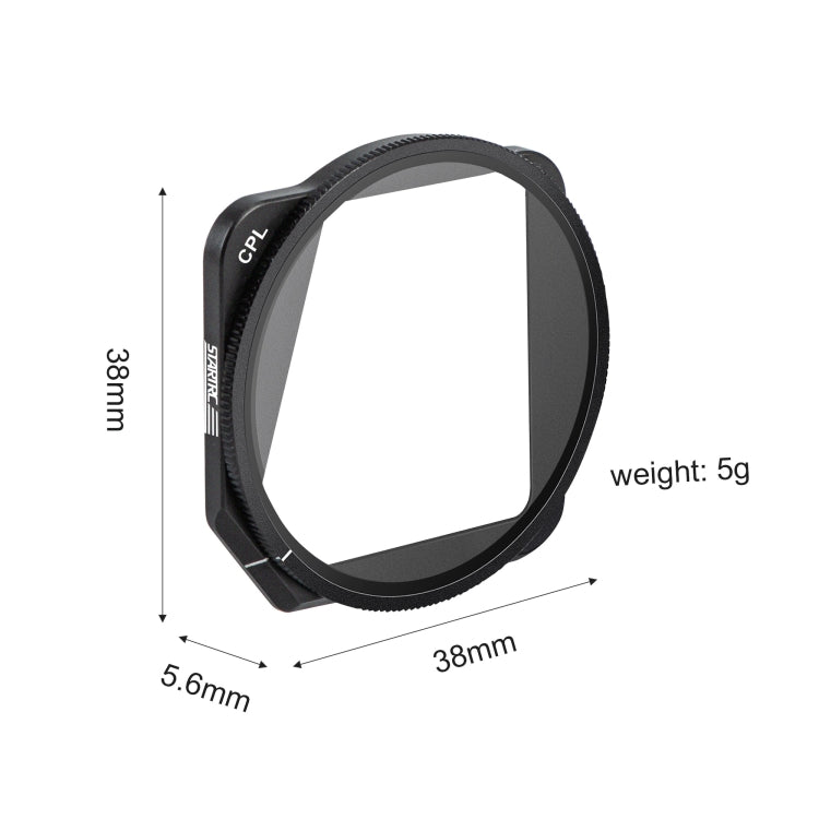 Filtro de lente StarTRC 1110300 CPL para DJI Mavic 3 (Negro) — imagen 3
