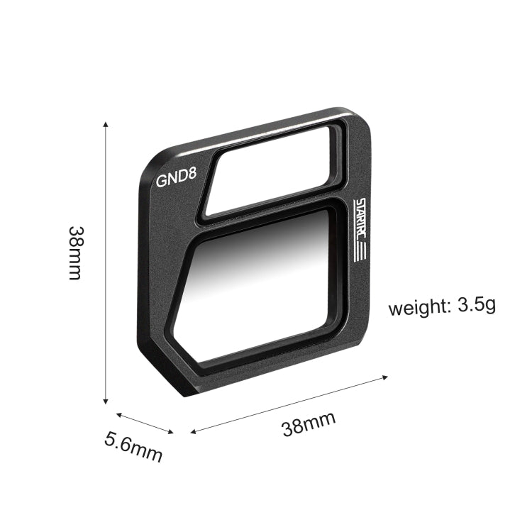 Filtro de lentes StarTRC 1110397 GND 8 para DJI Mavic 3 (Negro) — imagen 3