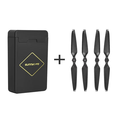 Sunnylife M3-SN376 2 pares Hermuja Blade + Caja de almacenamiento para DJI Mavic 3 (Plata)