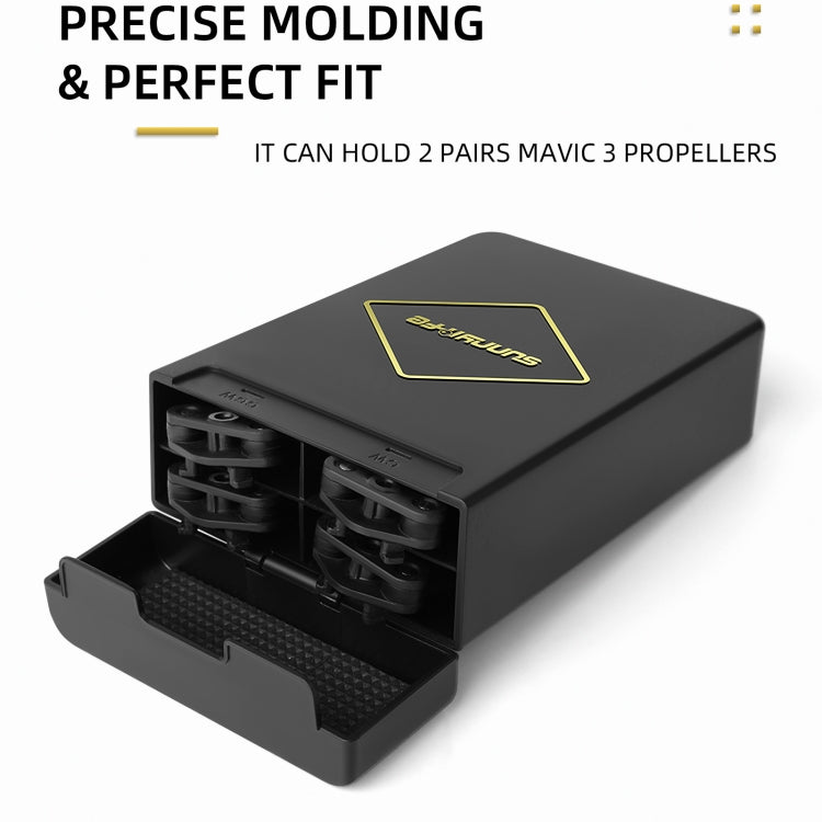 Sunnylife M3-SN376 2 pares Hermuja Blade + Caja de almacenamiento para DJI Mavic 3 (Plata) — imagen 2