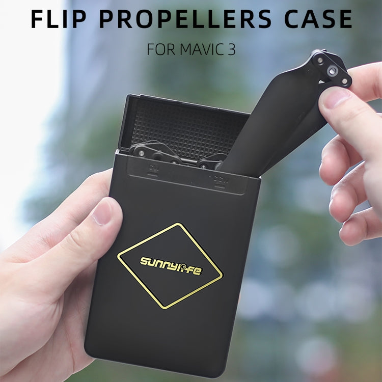 Sunnylife M3-SN376 2 pares Hermuja Blade + Caja de almacenamiento para DJI Mavic 3 (Plata) — imagen 6