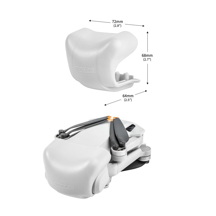 Tapas de lentes Sensor de visión Cubierta de parasol para DJI Mini 3 Pro (Gris) — imagen 3
