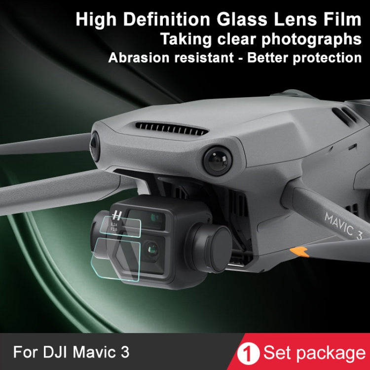 Película de lente de vidrio IMAK de cámara trasera, paquete de 1 juego para DJI Mavic 3 — imagen 6