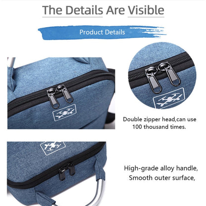 Estuche portátil de almacenamiento de un solo hombro a prueba de golpes, tamaño: 31 x 23 x 10 cm para DJI Mini SE (azul + fo…