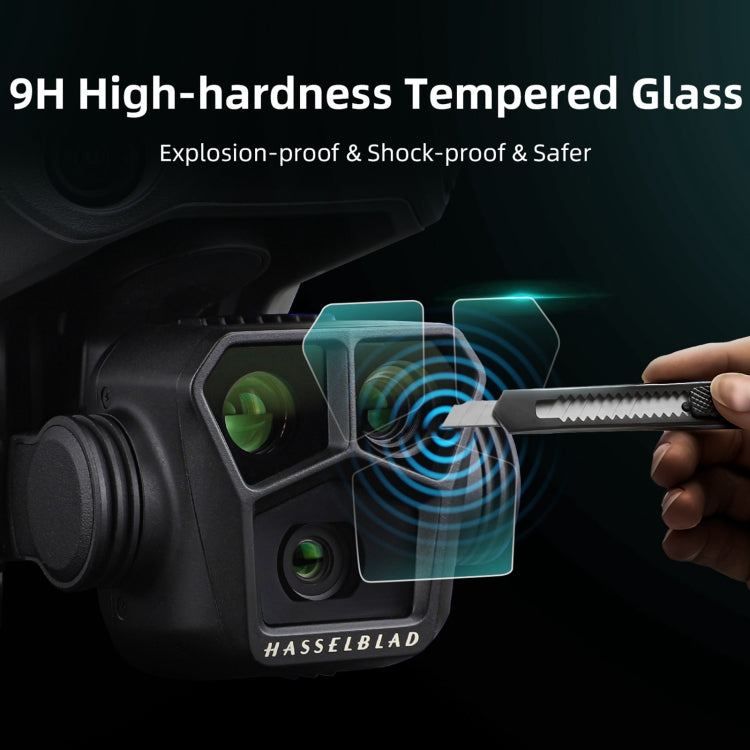 Juegos Sunnylife M3P-BHM578 2 HD Película de vidrio templado a prueba de explosiones para DJI Mavic 3 Pro — imagen 5
