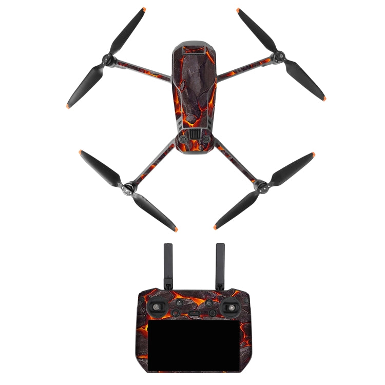 Juego de pegatinas RC Pro Sunnylife Dron Body Control remoto decorativas para DJI Mavic 3 Pro (Lava Black)