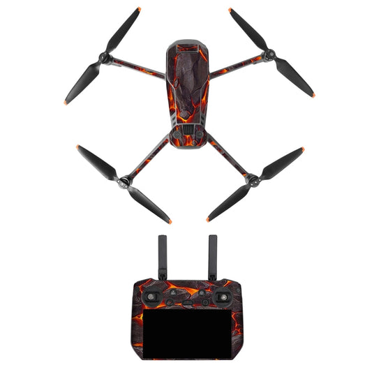 Juego de pegatinas RC Pro Sunnylife Dron Body Control remoto decorativas para DJI Mavic 3 Pro (Lava Black)