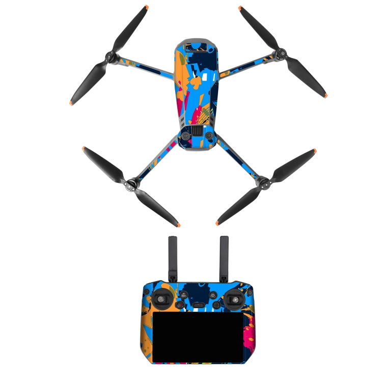 Juego de pegatinas RC Pro Sunnylife Dron Body Control remoto decorativas para DJI Mavic 3 Pro (colorido azul marino)