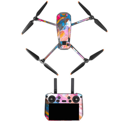 Juego de pegatinas RC Pro Sunnylife Dron Body Control remoto decorativas para DJI Mavic 3 Pro (nube rosa)