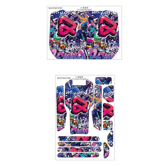 Juego de pegatinas RC Pro Sunnylife Dron Body Control remoto decorativas para DJI Mavic 3 Pro (púrpura frío) — imagen 2