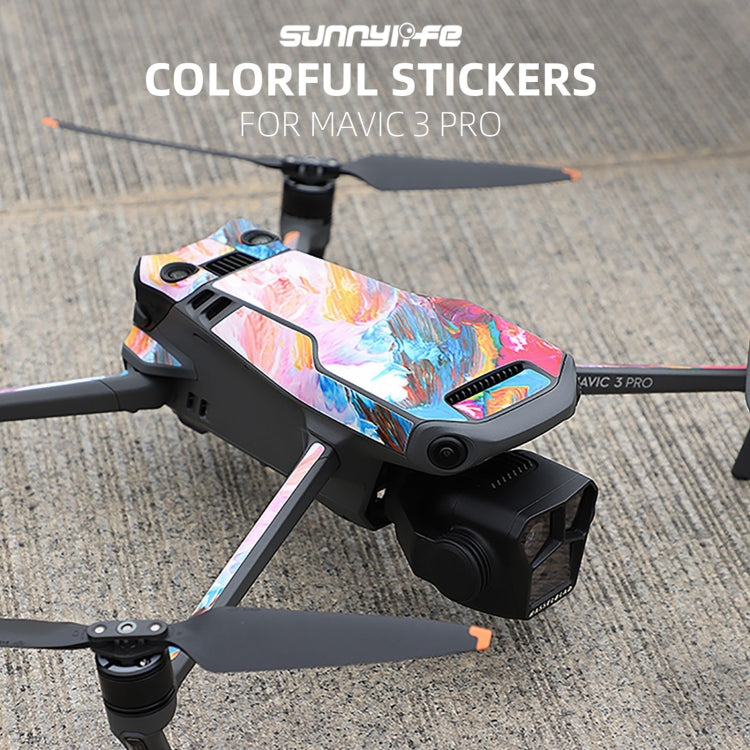 Juego de pegatinas RC Pro Sunnylife Dron Body Control remoto decorativas para DJI Mavic 3 Pro (nube rosa) — imagen 3