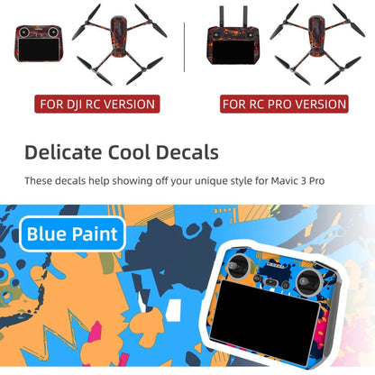 Juego de pegatinas RC Pro Sunnylife Dron Body Control remoto decorativas para DJI Mavic 3 Pro (púrpura frío) — imagen 4