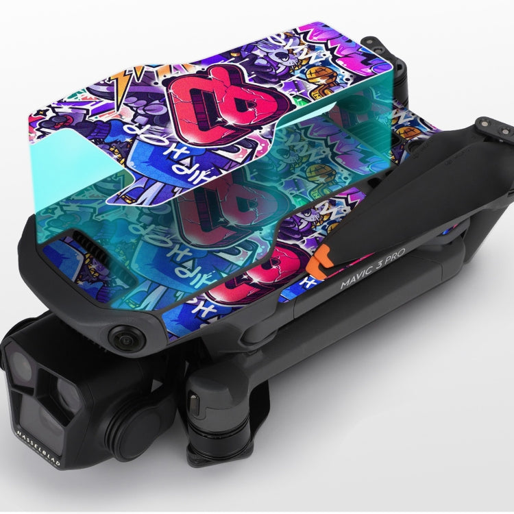Juego de pegatinas RC Pro Sunnylife Dron Body Control remoto decorativas para DJI Mavic 3 Pro (púrpura frío) — imagen 6