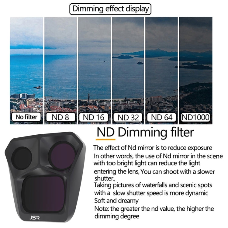 Filtro de lente de densidad JSR GB neutra ND8 ND16 ND32 ND64 Kit para DJI Mavic 3 Pro — imagen 6