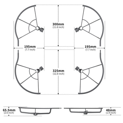 Hélice STARTRC Dron Protector Anillo anticolisión para DJI Mavic 3 Pro (Gris) — imagen 3