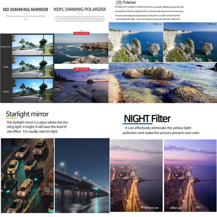 Lente JSR KH Serie Dron Filtro, Filtro:CPL para DJI Mavic 3 Pro — imagen 6