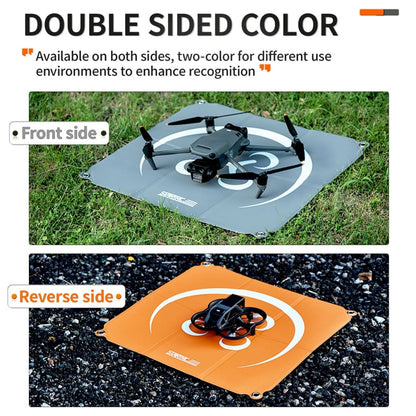 STARTRC Delantal de estacionamiento de drones de cartón cuadrado, tamaño: 55 cm x 55 cm para DJI Mavic 3 Pro / Mini 3 / Avat…