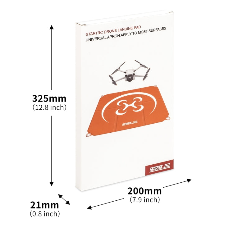 STARTRC Delantal de estacionamiento de drones de cartón cuadrado, tamaño: 55 cm x 55 cm para DJI Mavic 3 Pro / Mini 3 / Avat…