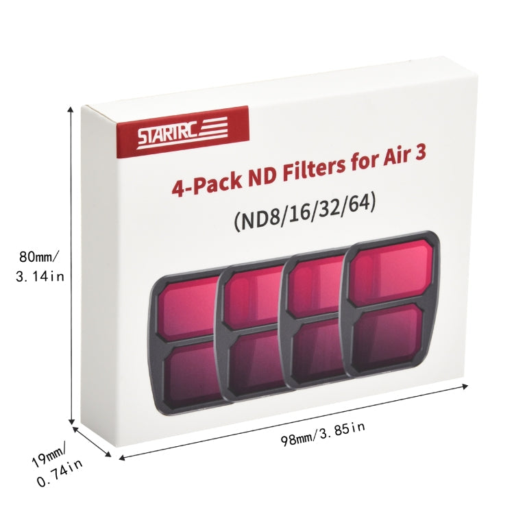 Filtro de lente Para STARTRC Dron, lente: 4 en 1 ND8/16/32/64 para DJI Air 3 — imagen 8