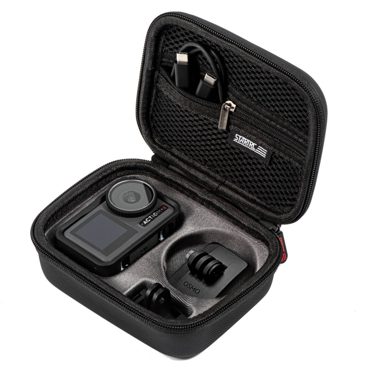 Funda STARTRC Portátil PU Almacenamiento Box Standard Kit para DJI Osmo Action 4 (Negro) — imagen 5