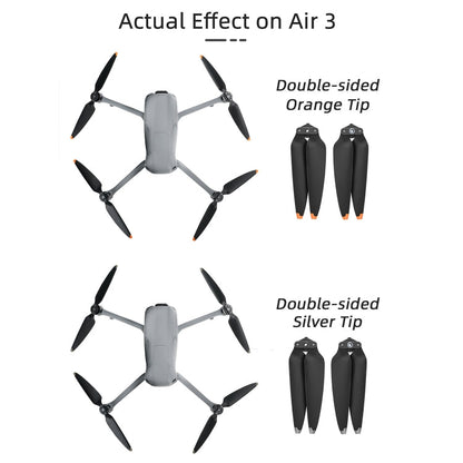 Hélices de liberación Sunnylife 8747F rápida de bajo ruido, estilo: 2 pares de punta naranja para DJI Air 3 — imagen 6