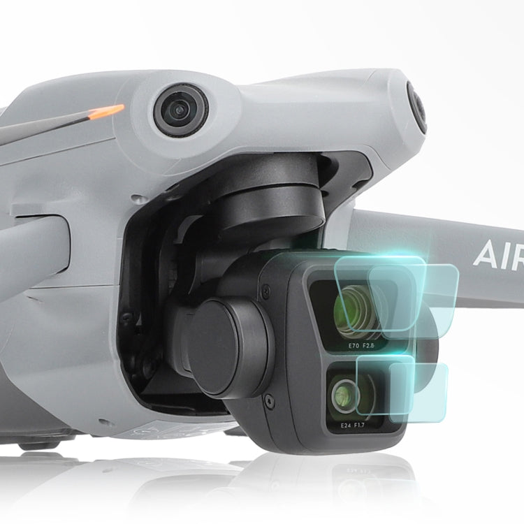 Lente Sunnylife Protector Combo de vidrio templado Películas protectoras, cantidad: 2 juegos para DJI Air 3