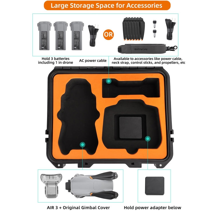 Estuche de transporte de seguridad, gran capacidad, resistente al agua, a prueba de golpes, estuche de viaje rígido, versión…
