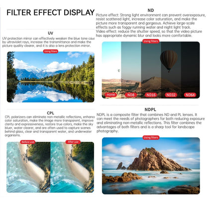 Lente JSR KB Serie Dron Filtro, Filtro:MCUV para DJI Air 3 — imagen 9