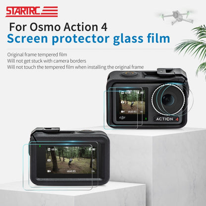 Lente STARTRC 3 en 1 Protector de Pantalla delantera y trasera Películas de vidrio templado para DJI Air 3 (2 juegos) — imag…