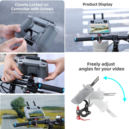 Soporte de conducción RC 2 Sunnylife ZJ669 con control remoto para DJI Air 3 (negro) — imagen 5