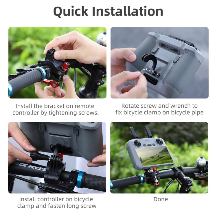 Soporte de conducción RC 2 Sunnylife ZJ669 con control remoto para DJI Air 3 (negro) — imagen 9