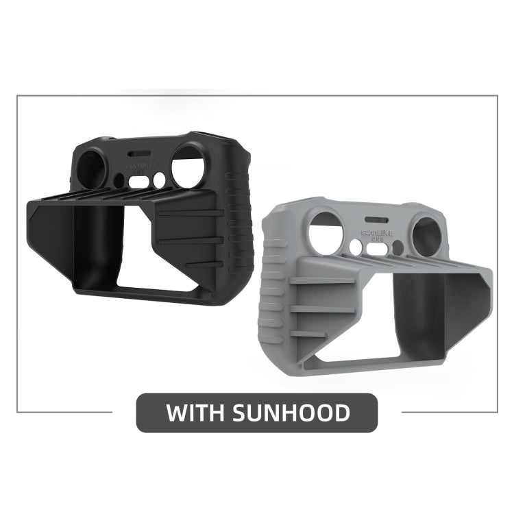 Funda de silicona RC 2 Sunnylife Control remoto antiarañazos a prueba de golpes con capucha para DJI Air 3 (gris) — imagen 2