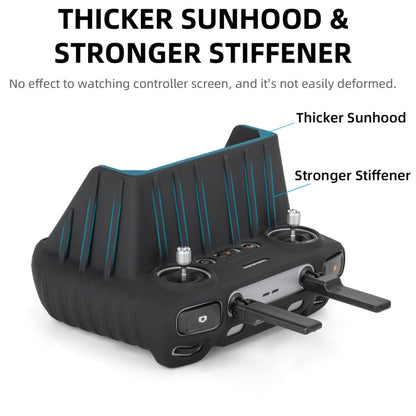 Funda de silicona RC 2 Sunnylife Control remoto antiarañazos a prueba de golpes con capucha para DJI Air 3 (gris) — imagen 5