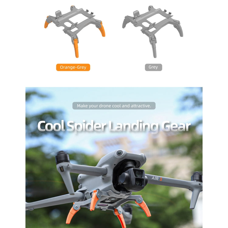 Sunnylife LG664 Tren de aterrizaje de araña plegable para DJI Air 3 (naranja) — imagen 3