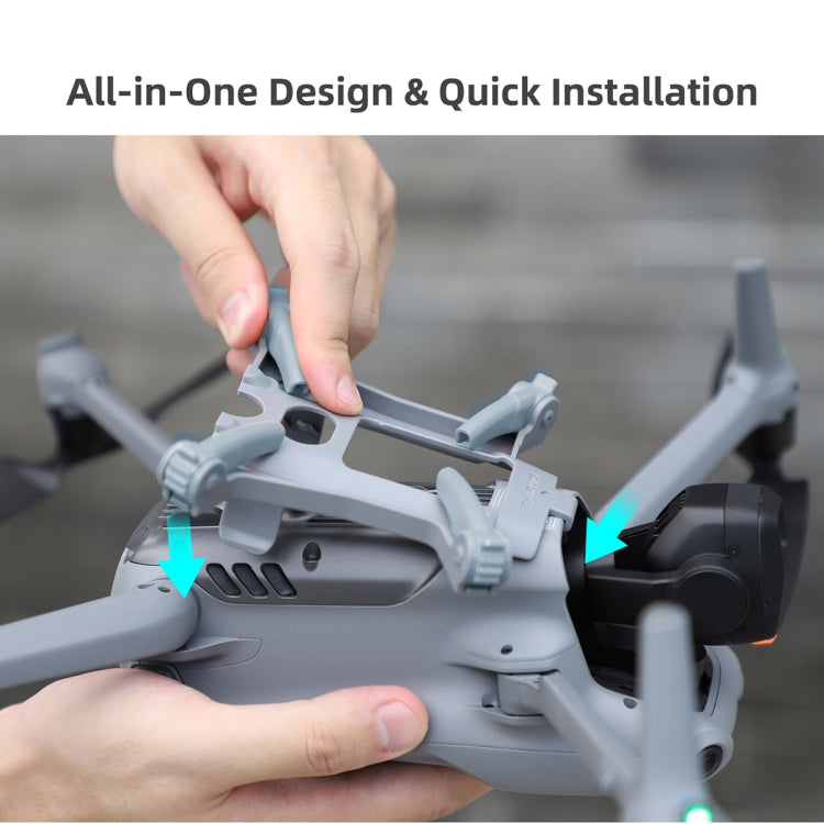 Sunnylife LG664 Tren de aterrizaje de araña plegable para DJI Air 3 (gris) — imagen 7