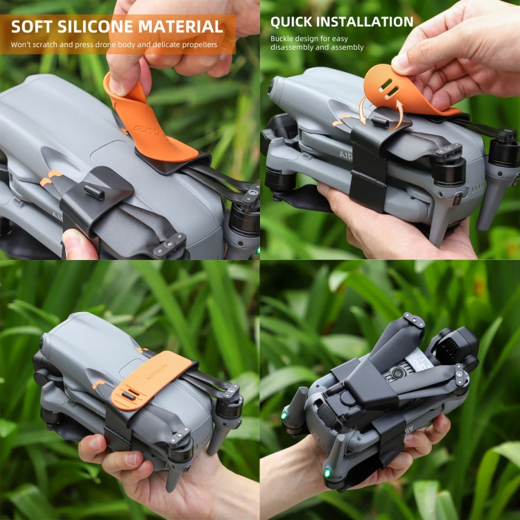 Soporte de cuchilla Sunnylife SJ663 Protector de fijación de hélice fija para DJI Air 3 (naranja) — imagen 7