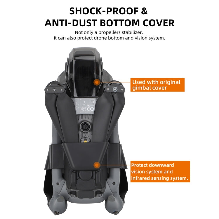 Soporte de cuchilla Sunnylife SJ663 Protector de fijación de hélice fija para DJI Air 3 (naranja) — imagen 9