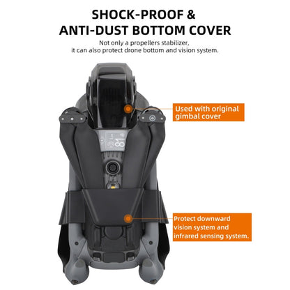 Soporte de cuchilla Sunnylife SJ663 Protector de fijación de hélice fija para DJI Air 3 (negro) — imagen 9