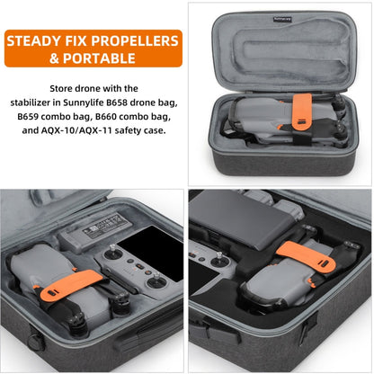 Soporte de cuchilla Sunnylife SJ663 Protector de fijación de hélice fija para DJI Air 3 (naranja) — imagen 10
