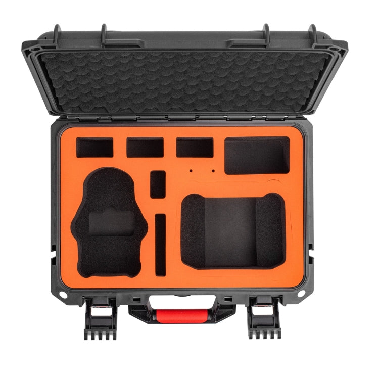 Kit STARTRC Dron Caja de almacenamiento de estuche ABS impermeable para DJI Mini 4 Pro (Negro Naranja) — imagen 4