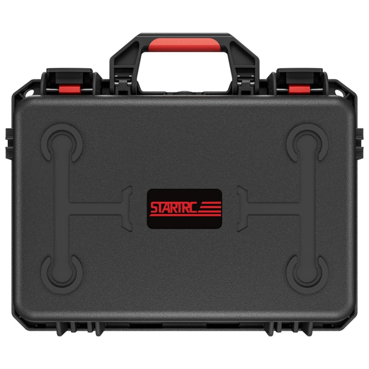 Kit STARTRC Dron Caja de almacenamiento de estuche ABS impermeable para DJI Mini 4 Pro (Negro Rojo)