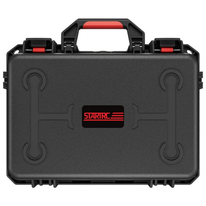 Kit STARTRC Dron Caja de almacenamiento de estuche ABS impermeable para DJI Mini 4 Pro (Negro Rojo)