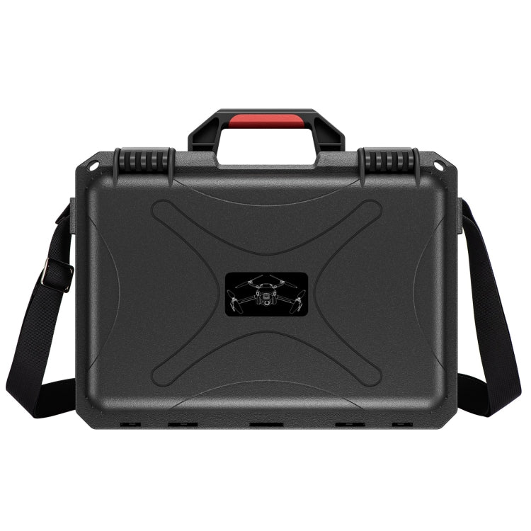 Kit STARTRC Dron Caja de almacenamiento de estuche ABS impermeable para DJI Mini 4 Pro (Negro Rojo) — imagen 2