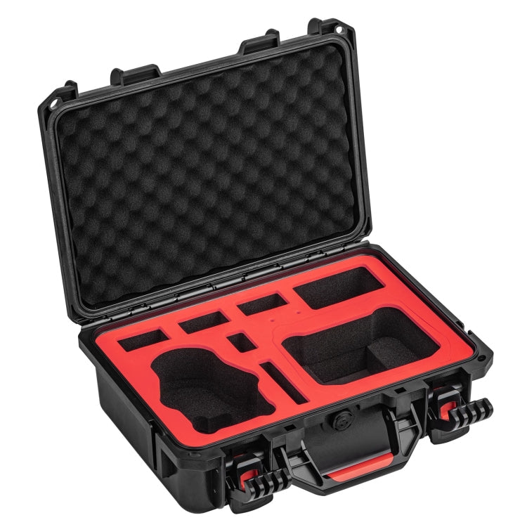 Kit STARTRC Dron Caja de almacenamiento de estuche ABS impermeable para DJI Mini 4 Pro (Negro Rojo) — imagen 4