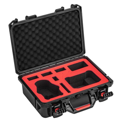 Kit STARTRC Dron Caja de almacenamiento de estuche ABS impermeable para DJI Mini 4 Pro (Negro Rojo) — imagen 4